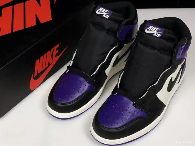 Jordan 1 Purple Court 555088-501 Air 0609
